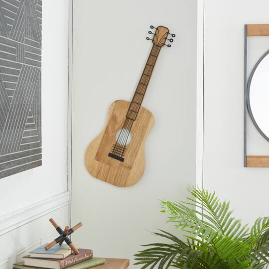Brown MDF Traditional Wall Decor, 31" x 2" x 12"